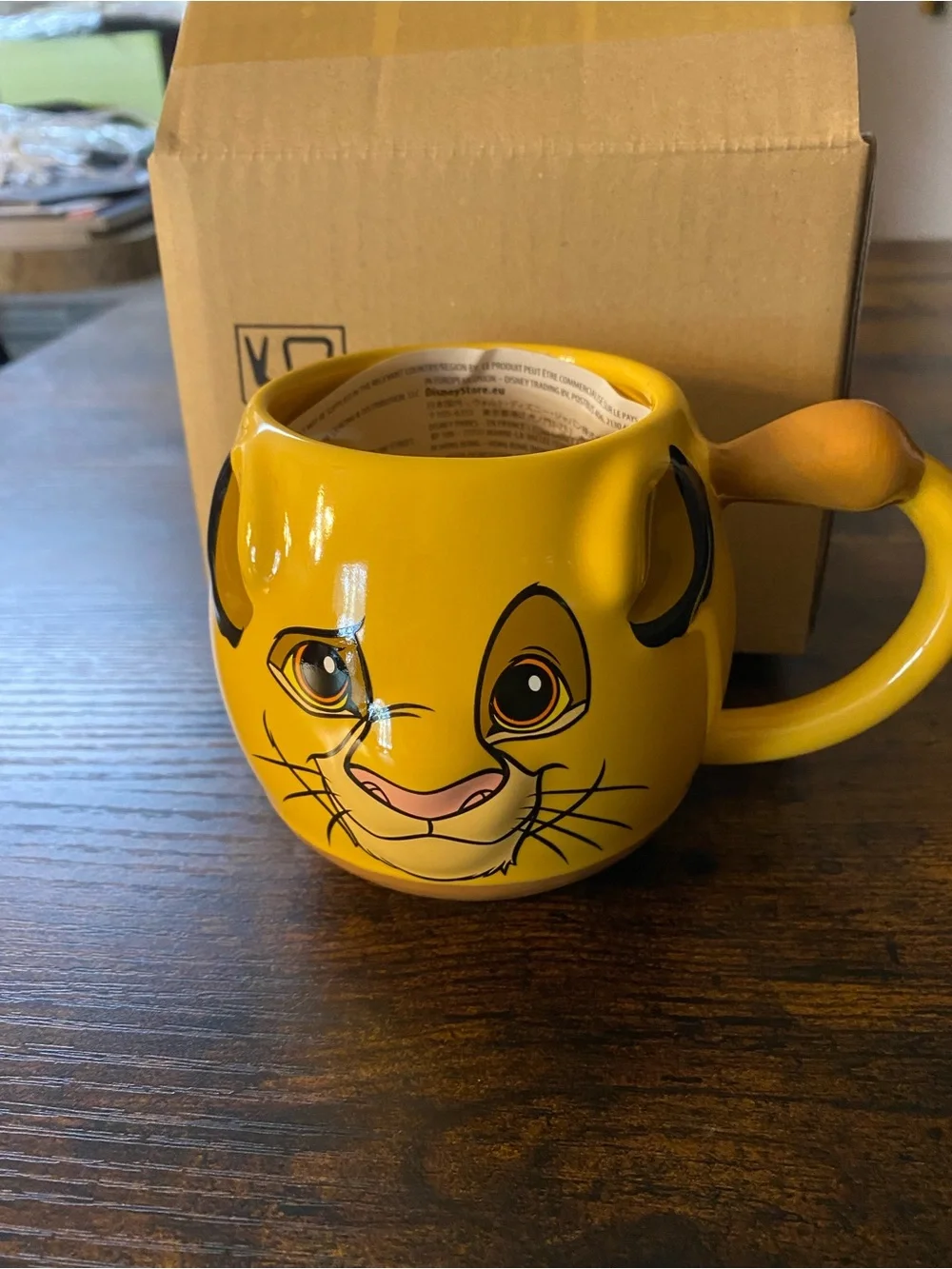 Disney The Lion King Simba Yellow Ceramic Mug